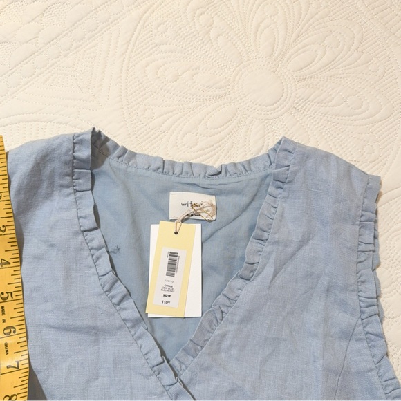 NWT Aritzia Wilfred 125112 CITRUS DEW BLUE XS - Picture 5 of 5